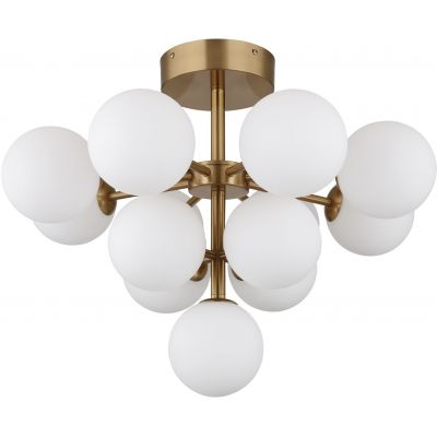 Lampa podsufitowa powyżej 6x5 W biała-złota 5614313GD Globo Lighting Grappy