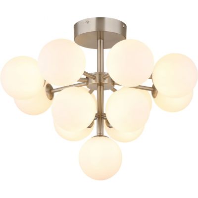 Lampa podsufitowa powyżej 6x5 W biała-nikiel 5614313ND Globo Lighting Grappy