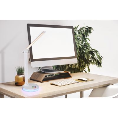 Lampa biurkowa 2x5 W biała 58445W Globo Lighting Geraldo