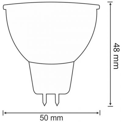 Żarówka LED 1x4.9 W 3000 K gu5,3/mr16 303271 Goldlux Platinum