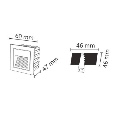 Lampa przypodłogowa 1x3 W grafitowa 313720 Goldlux Q LED
