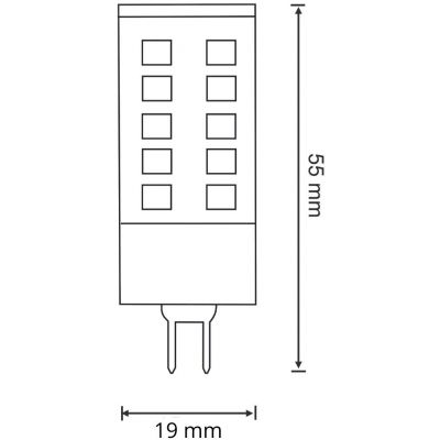 Żarówka LED 1x4 W 4000 K g9 317490 Goldlux Platinum
