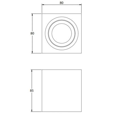 Lampa podsufitowa 1x20 W biała OSAV8085KW110 GTV Aveiro