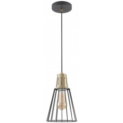 Lampa wisząca 1x40 W czarna-złota OSKALE2711DEC GTV Kaliope