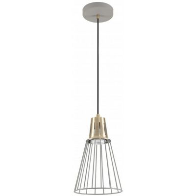 Lampa wisząca 1x40 W złota-szary/popielaty OSKALE2716DEC GTV Kaliope