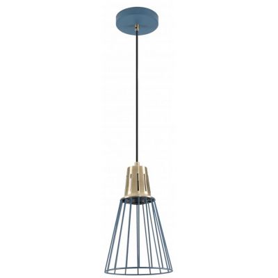 Lampa wisząca 1x40 W złota-niebieska OSKALE2725DEC GTV Kaliope