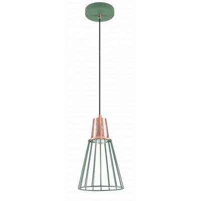 Lampa wisząca 1x40 W zielona-złota OSKALE2726DEC GTV Kaliope