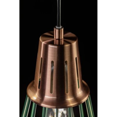 Lampa wisząca 1x40 W zielona-złota OSKALE2726DEC GTV Kaliope