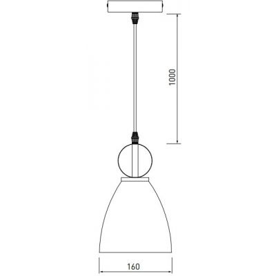 Lampa wisząca 1x40 W biała OSKERA00DEC GTV Kerala