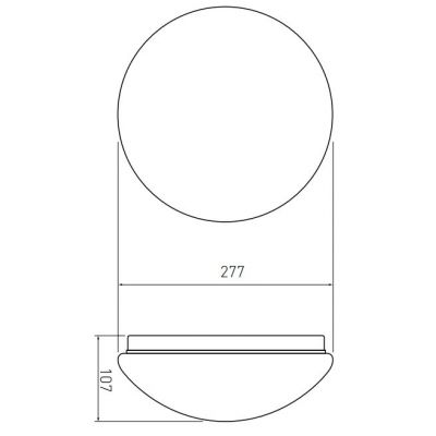 Plafon 1x40 W biały OSPLCZMI00 GTV