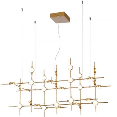 Lampa wisząca x72 W biała-złota MD1800106730AGD Italux Provenza