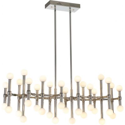 Lampa wisząca x96 W biała-nikiel MX1600900838A Italux Giovanna