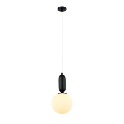 Lampa wisząca 1x40 W czarna PND023401MBK Italux Aldeva
