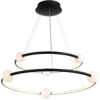 Lampa wisząca 1x86 W czarna PND201120352ABL Italux Lozanna