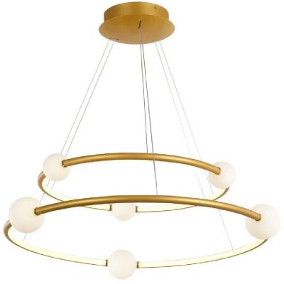 Lampa wisząca 1x86 W złota PND201120352AGD Italux Lozanna