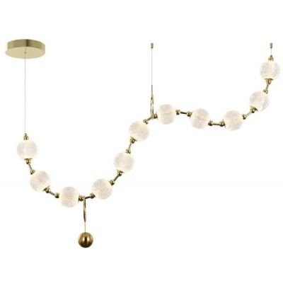 Lampa wisząca 1x49 W złota PND9382944W3KGD Italux Morano