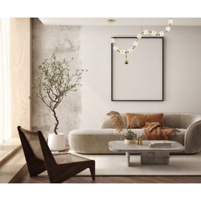 Lampa wisząca 1x49 W złota PND9382944W3KGD Italux Morano