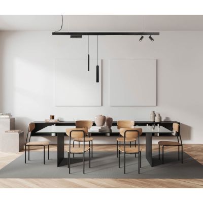 Lampa do szynoprzewodów powyżej 6x12 W czarny TRM2536712W3K Italux Magnetic Mersa