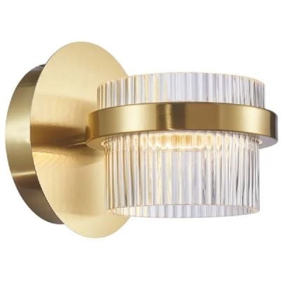 Kinkiet 1x9 W złoty WL773629WGD Italux Tiara