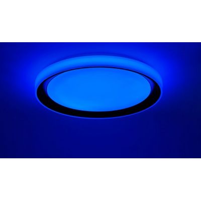 Inteligentny plafon 1x24 W biały-czarny 1465918 Just Light Lola Smart Disc