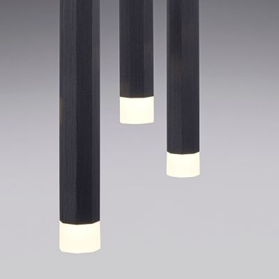 Lampa wisząca 3x4.8 W biała-czarna 1520318 Just Light Bruno