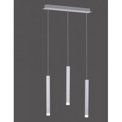 Lampa wisząca 3x4.8 W biała-aluminium 1520395 Just Light Bruno