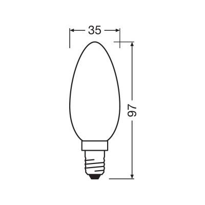 Żarówka LED 1x6 W 2700 K e14 4058075435513 Osram Retrofit Classic B