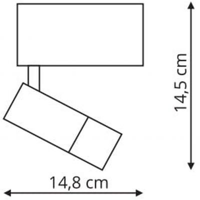 Lampa do szynoprzewodów 1x15 W czarny LP557MAGBK Light Prestige Magnetic