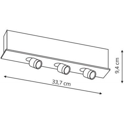 Lampa do szynoprzewodów 3x3 W czarny LP563MAGBK Light Prestige Magnetic