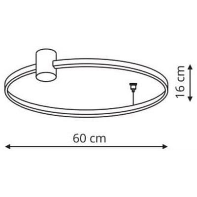 Lampa podsufitowa 1x35 W czarna LP9091CSBKCCT Light Prestige Ring