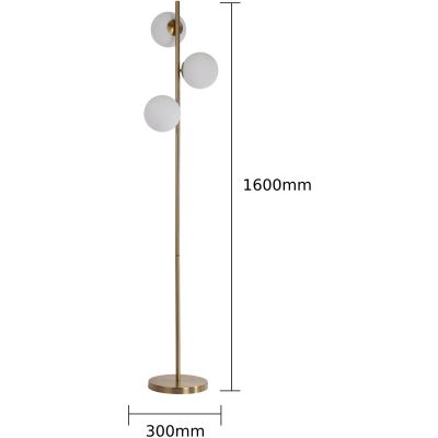 Lampa stojąca 3x40 W złoty LP0023F Light Prestige Dorado