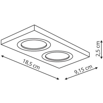Lampa do zabudowy LP27802RSWH Light Prestige Metis