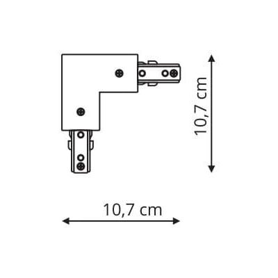 Łącznik czarny LP5523FRBK Light Prestige System 3F