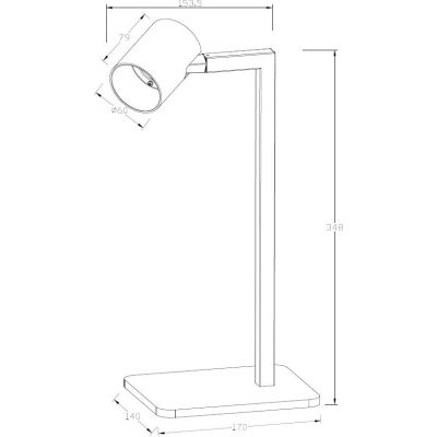 Lampa biurkowa LP7311TWH Light Prestige Snow
