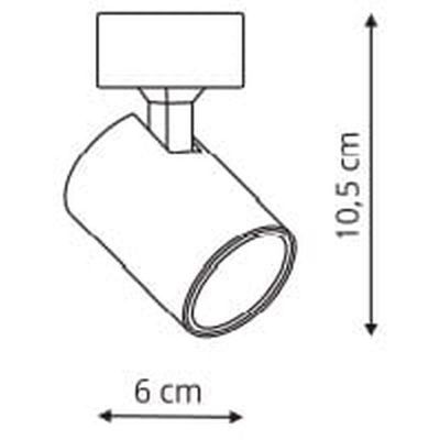 Kinkiet 1x50 W czarny LP7311WBK Light Prestige Snow