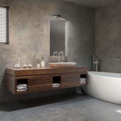 Kinkiet 1x12 W czarny LP7781WMBK Light Prestige Nevada