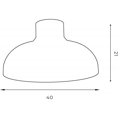 Lampa podsufitowa 1x60 W czarna 1538 Luminex Basca