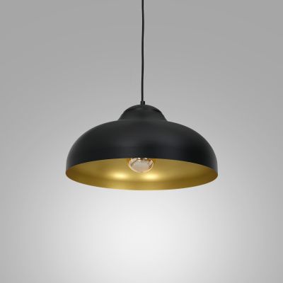 Lampa wisząca 1x60 W czarna 1539 Luminex Basca