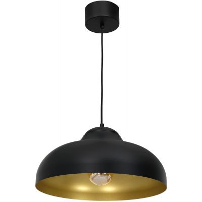 Lampa wisząca 1x60 W czarna 1539 Luminex Basca