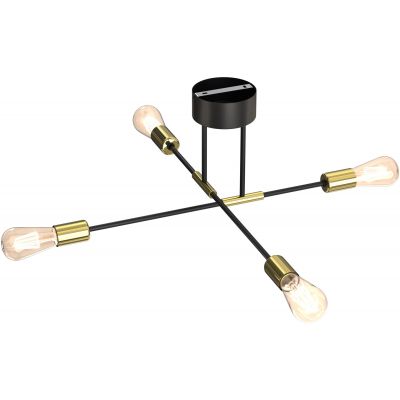 Lampa podsufitowa 4x60 W czarna 3906 Luminex Flame