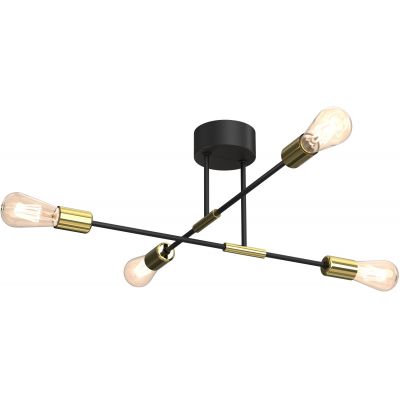Lampa podsufitowa 4x60 W czarna 3906 Luminex Flame