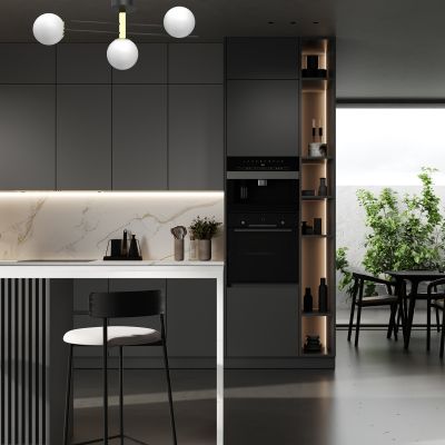 Lampa podsufitowa 3x15 W biała-czarna-złota 4559 Luminex Satelit