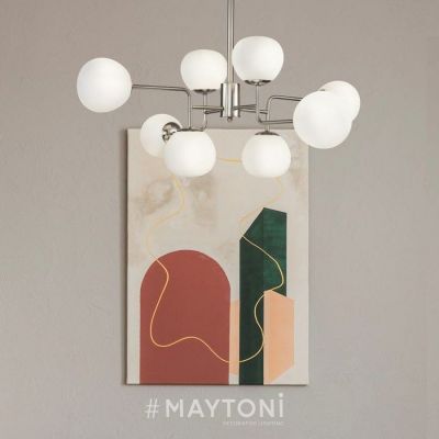 Lampa podsufitowa powyżej 6x40 W biały MOD221PL08N Maytoni Erich