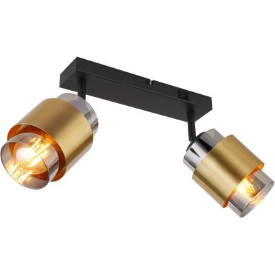 Lampa podsufitowa 2x40 W czarna 155602 Globo Lighting Milley
