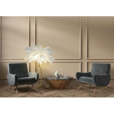 Lampa stojąca 5x40 W biała-złota MSE1501100417 Moosee Tiffany