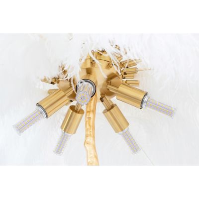 Lampa stojąca 5x40 W biała-złota MSE1501100417 Moosee Tiffany