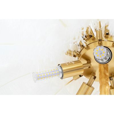 Lampa stojąca 5x40 W biała-złota MSE1501100417 Moosee Tiffany