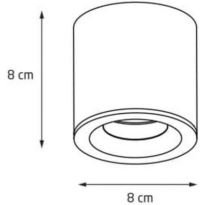 Lampa podsufitowa 1x50 W złota C0217 MaxLight Form