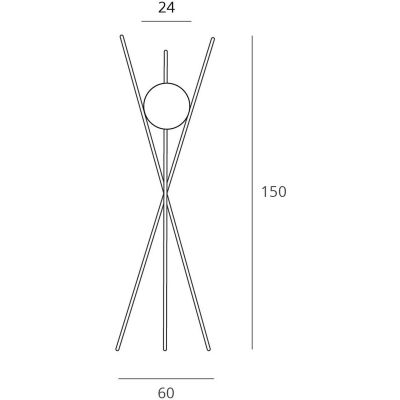 Lampa stojąca F0055 MaxLight Xena