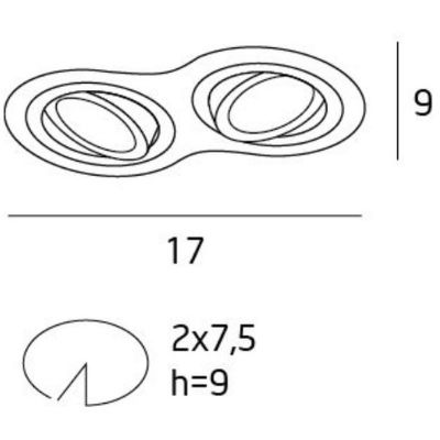 Lampa do zabudowy H0083 MaxLight Signal II